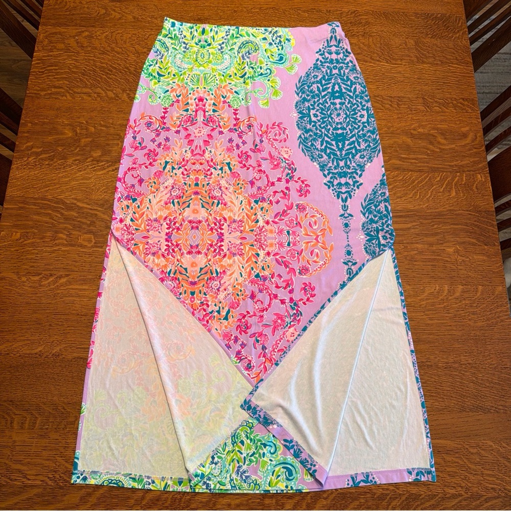 Lilly Pulitzer Floral Inez Maxi Skirt Sunshine Vibes XL - Picture 2 of 5